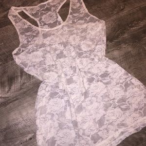 🔥MOVING SALE📦 Floral Lace Swim Coverup
